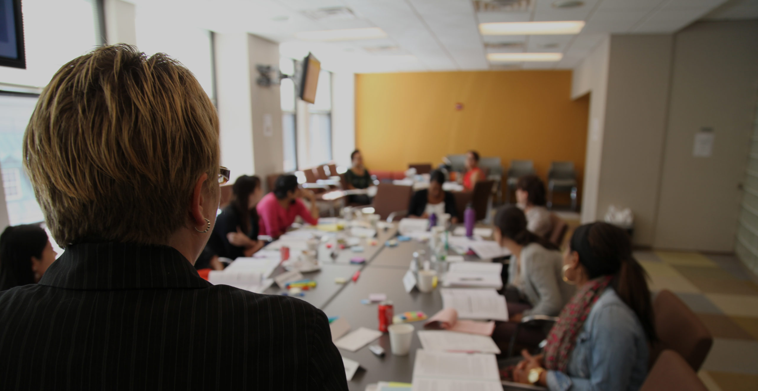 woman giving a CLASS training