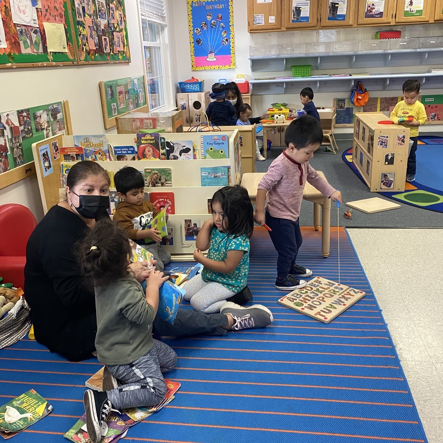 Children in a classroom